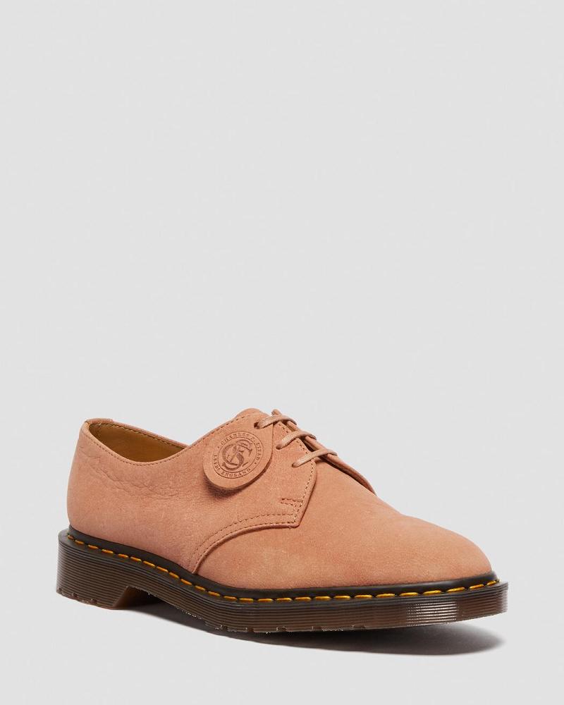 Zapatos Oxford Dr Martens 1461 Made in England Nubuck Cuero Hombre Rosas | MX 219WNB